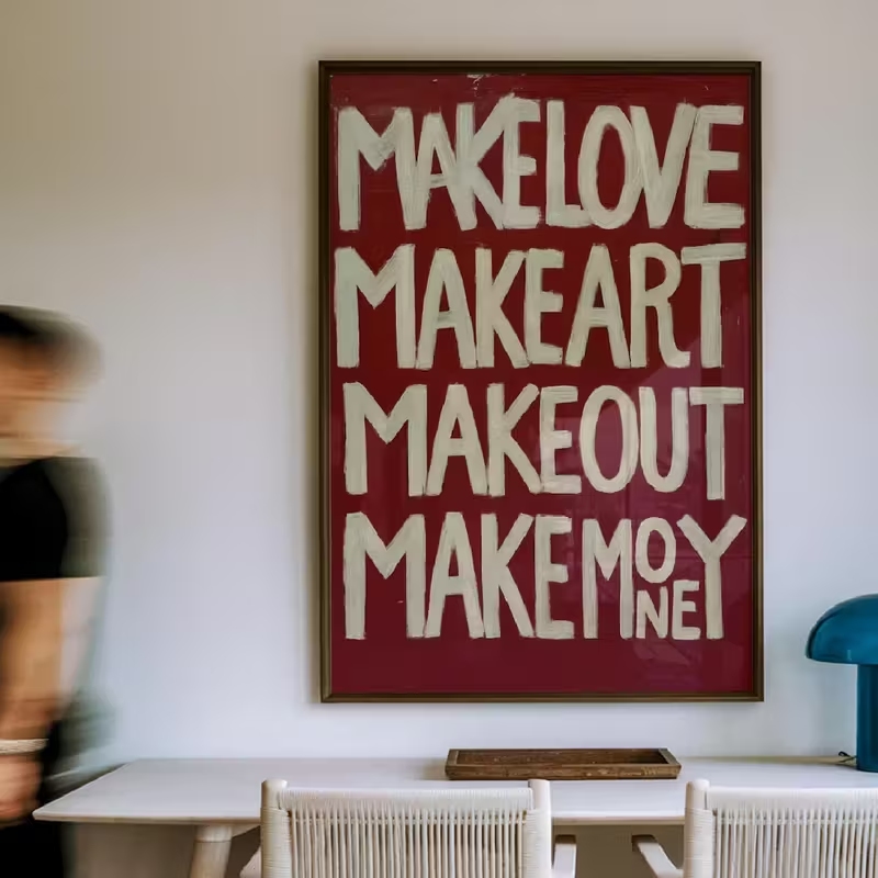 Custom Map Poster - Modern,Retro Self Made Love Kisses Me
