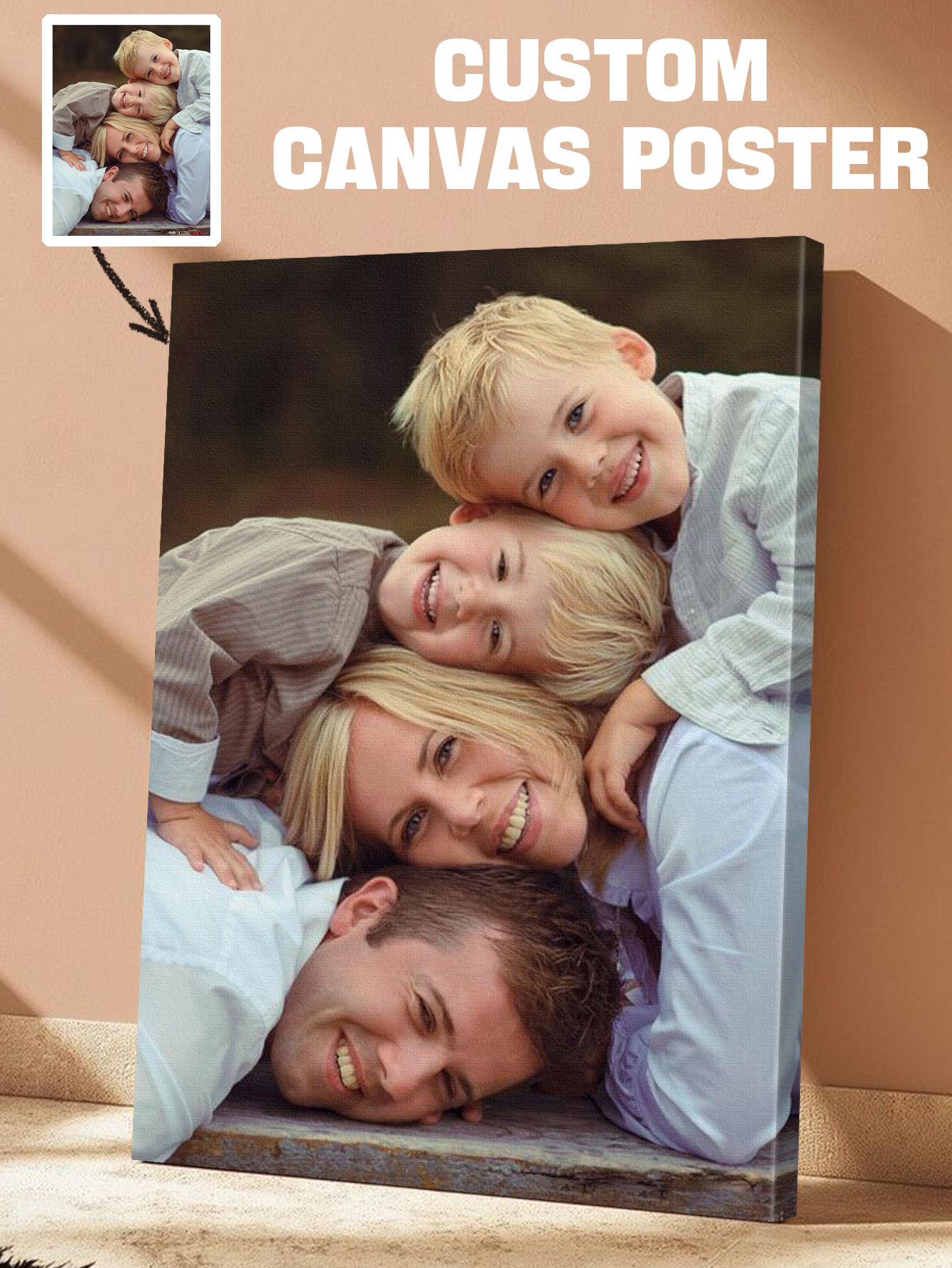 Pet Portrait Custom - 1Pc Custom Big Size Canvas Poster.Custom