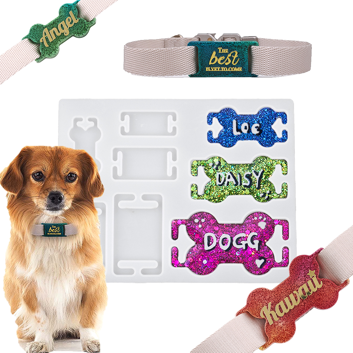 DIY Cat Dog ID Tag Silicone Mo - Pet Portrait Custom recensie en prijs