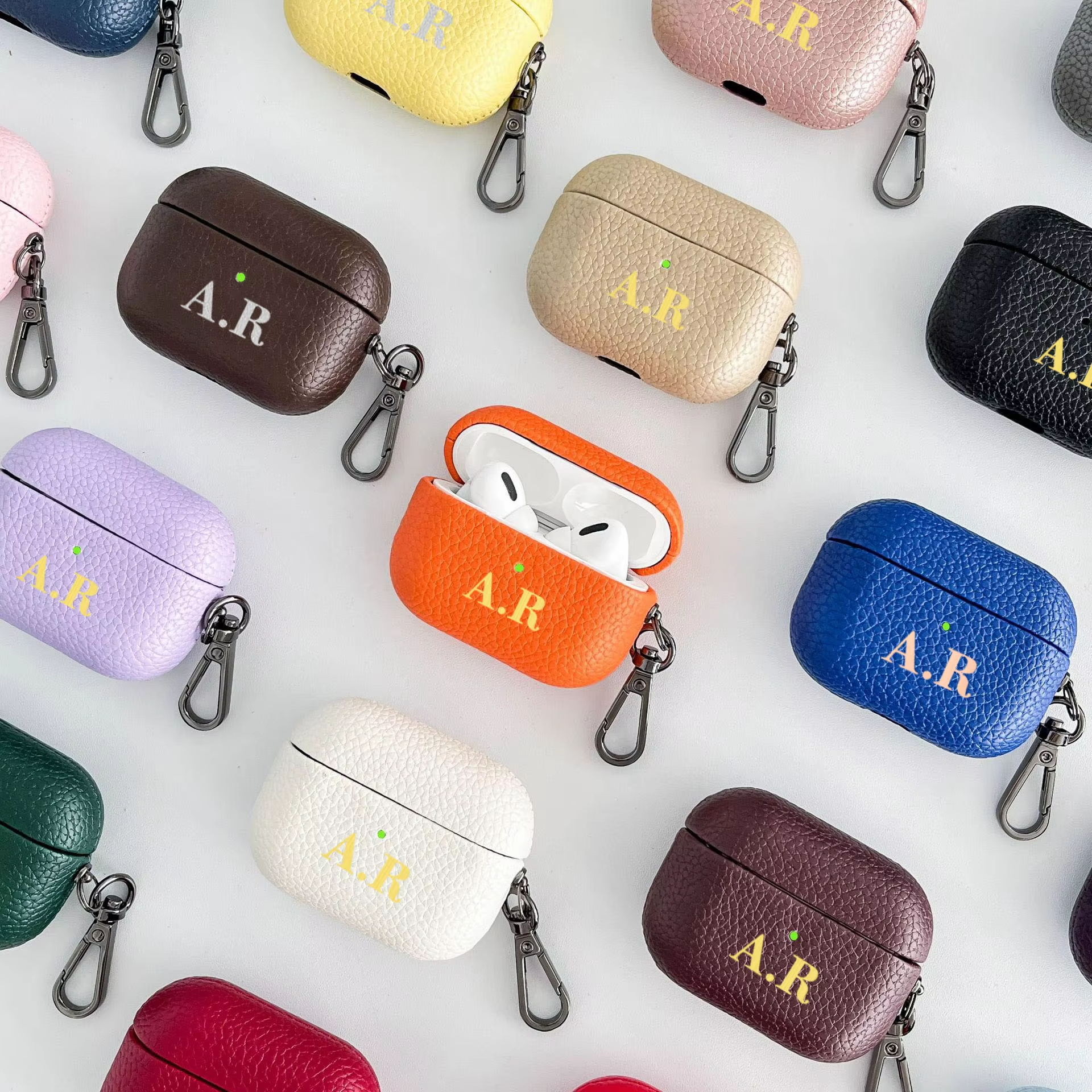 Personalized Initials Letters  - Monogram Keychain Leather recensie en prijs