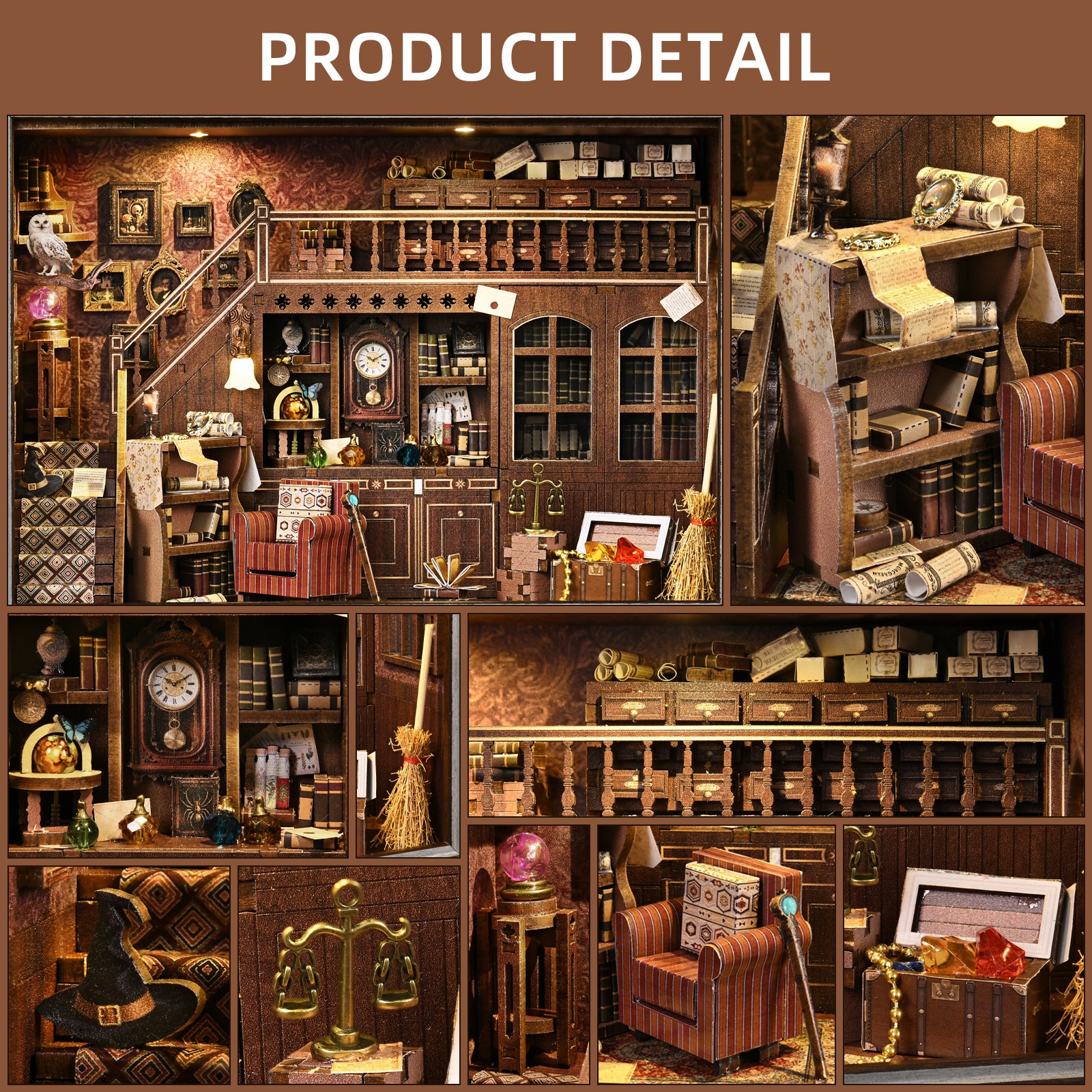 Book Nook Kit Secret Attic DIY - Engraved Wood Frame recensie en prijs