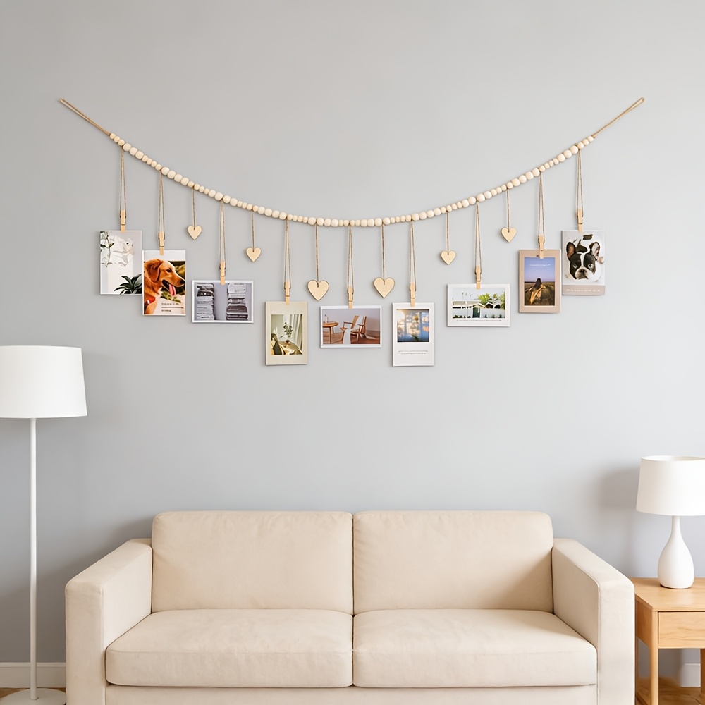 Hanging Photo Display Wall Dec - Engraved Wood Frame recensie en prijs