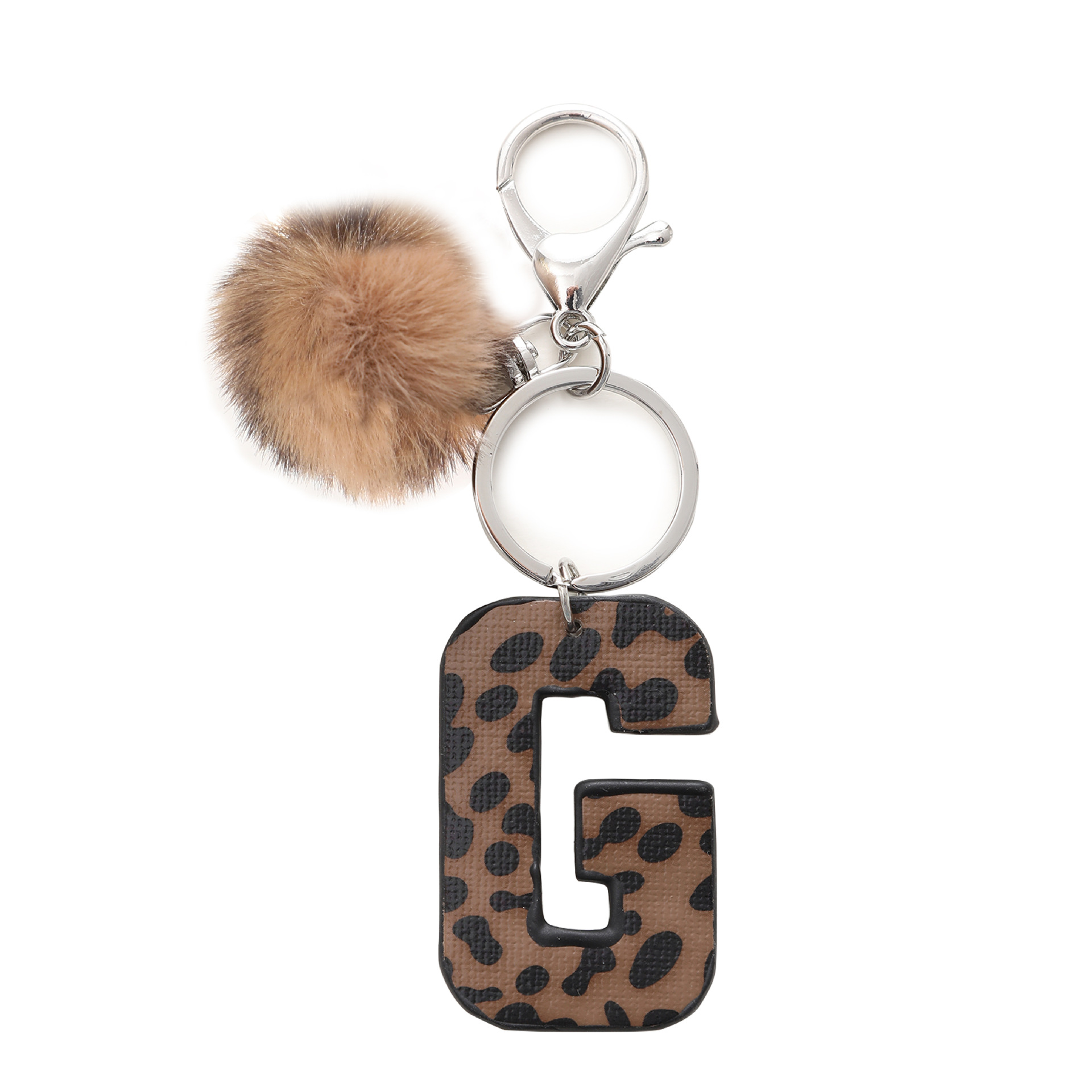 A-M Fashion Leopard Alphabet A - Monogram Keychain Leather recensie en prijs
