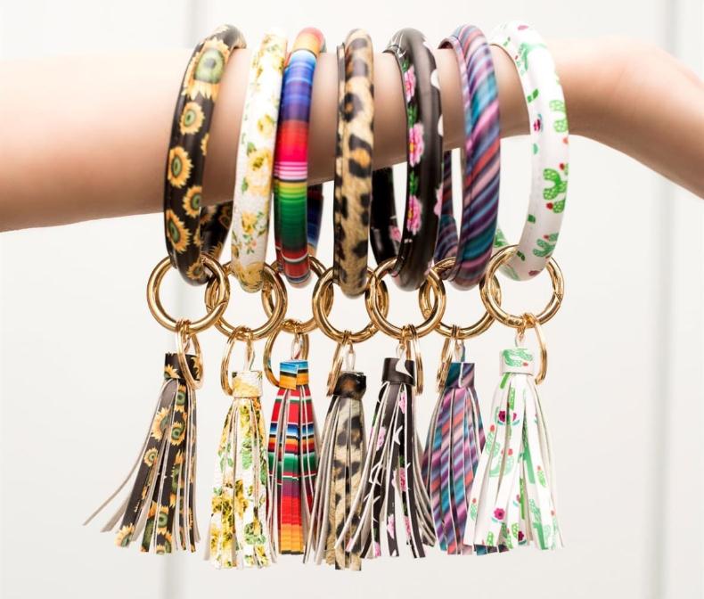 Sunflower Cactus Monogrammed K - Monogram Keychain Leather recensie en prijs