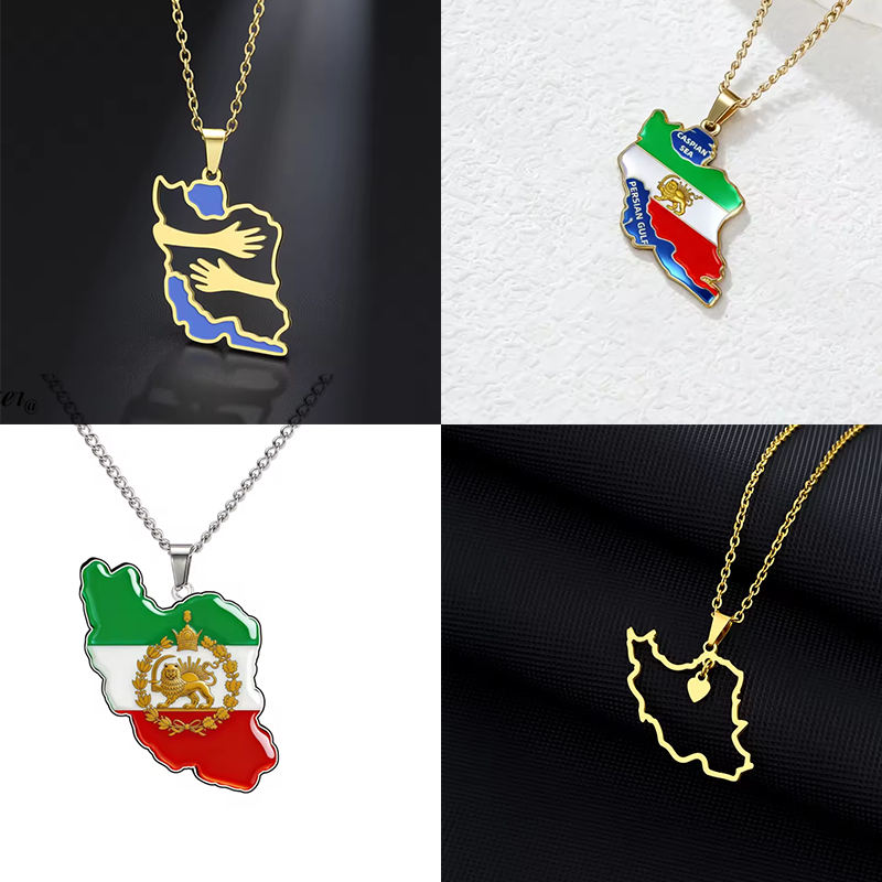 Lucktune Iran Map Pendant Neck - Custom Star Map recensie en prijs
