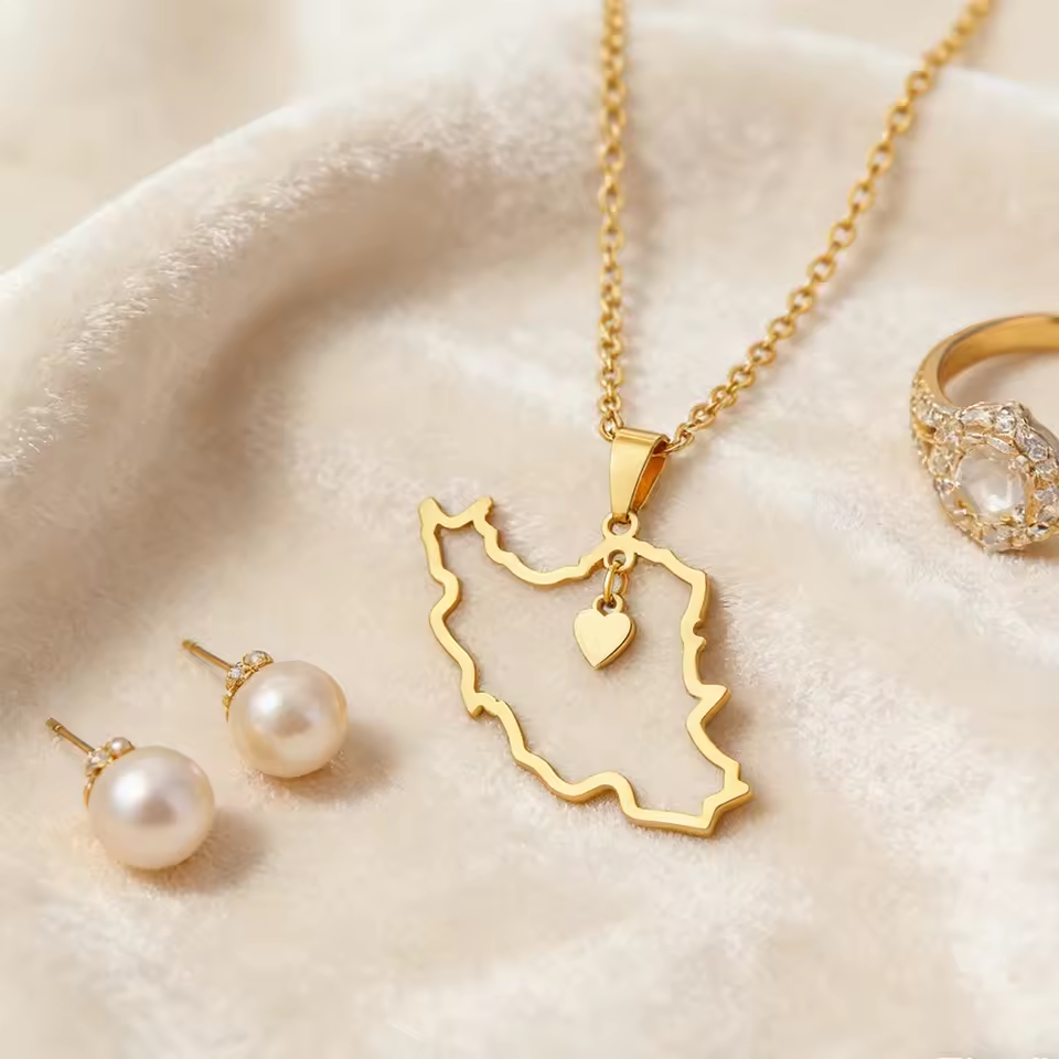 Lucktune Iran Map Pendant Neck - Custom Star Map recensie en prijs