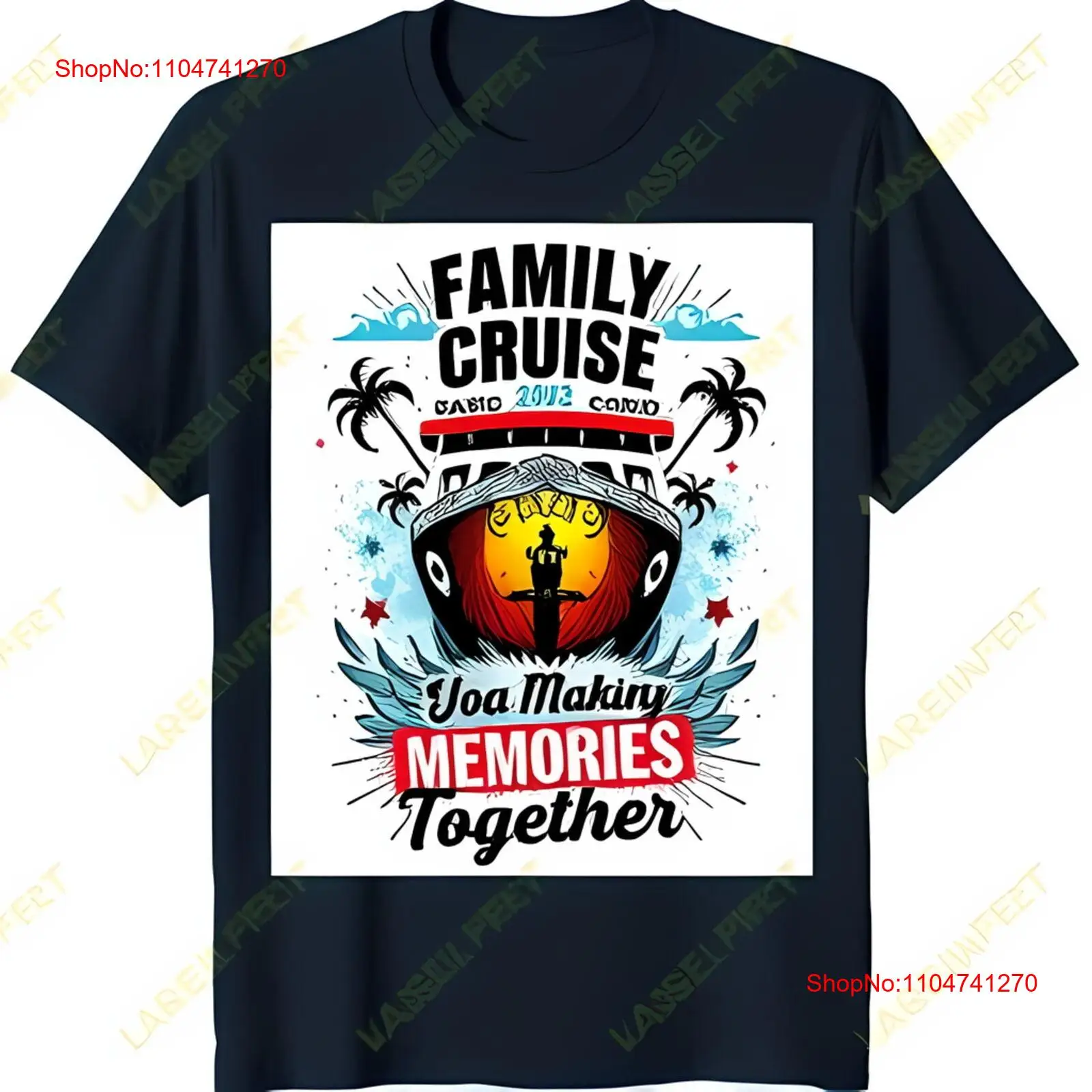 Dark Blue Family Cruise T Shir - Family Tree Print recensie en prijs