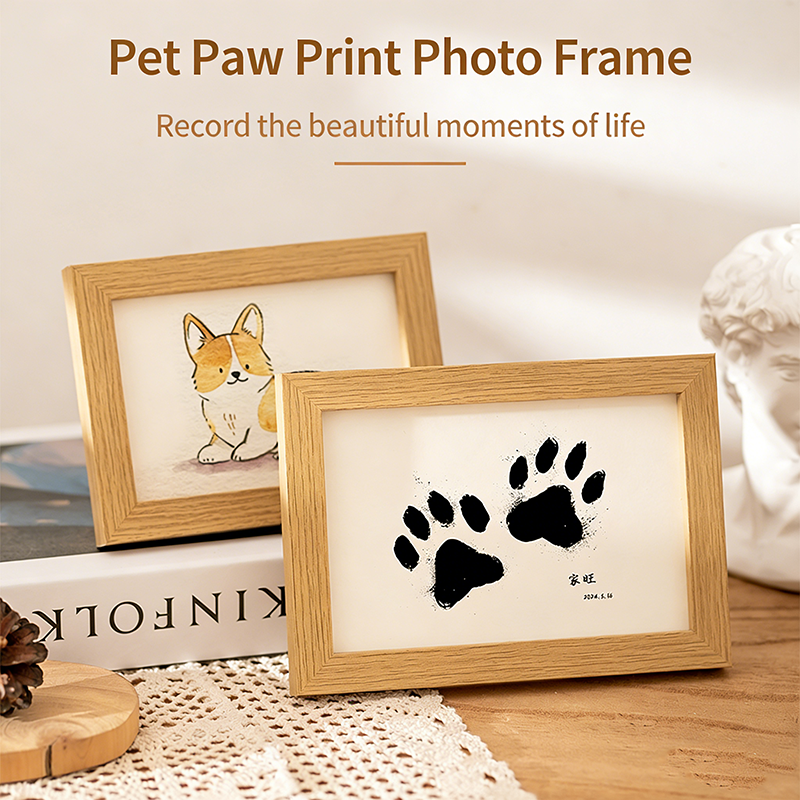 Diy Wooden Baby Pet Paw Print  - Engraved Wood Frame recensie en prijs