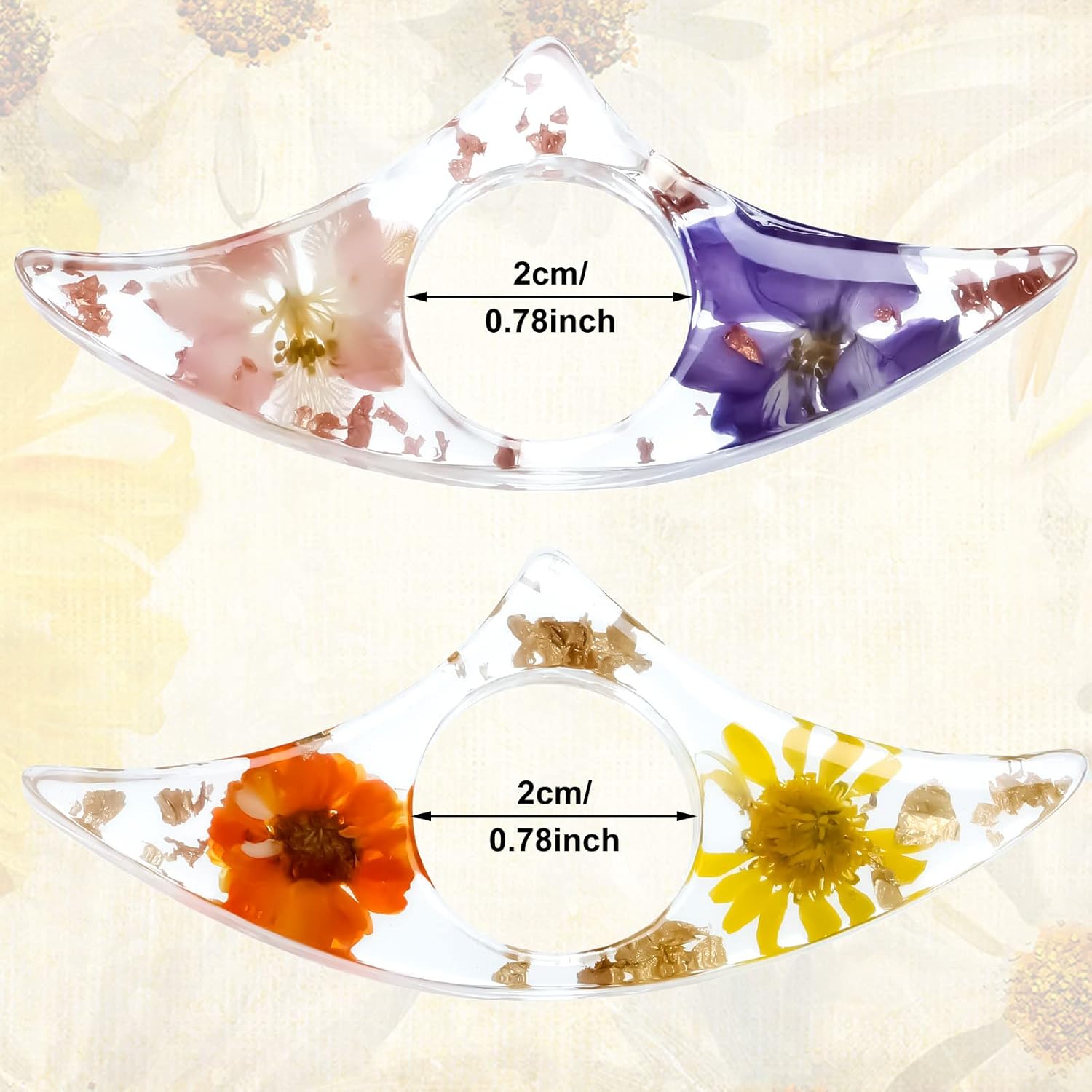 2 Pcs Dried Flower Resin Book  - Dried Flower Bookmark recensie en prijs