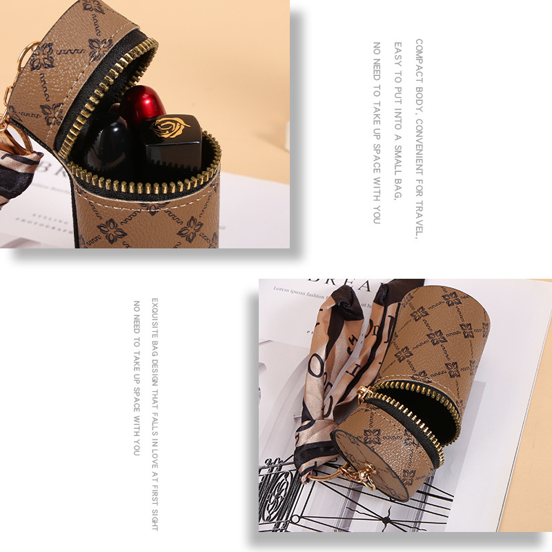 Scarf Pattern Lipstick Keychai - Monogram Keychain Leather recensie en prijs