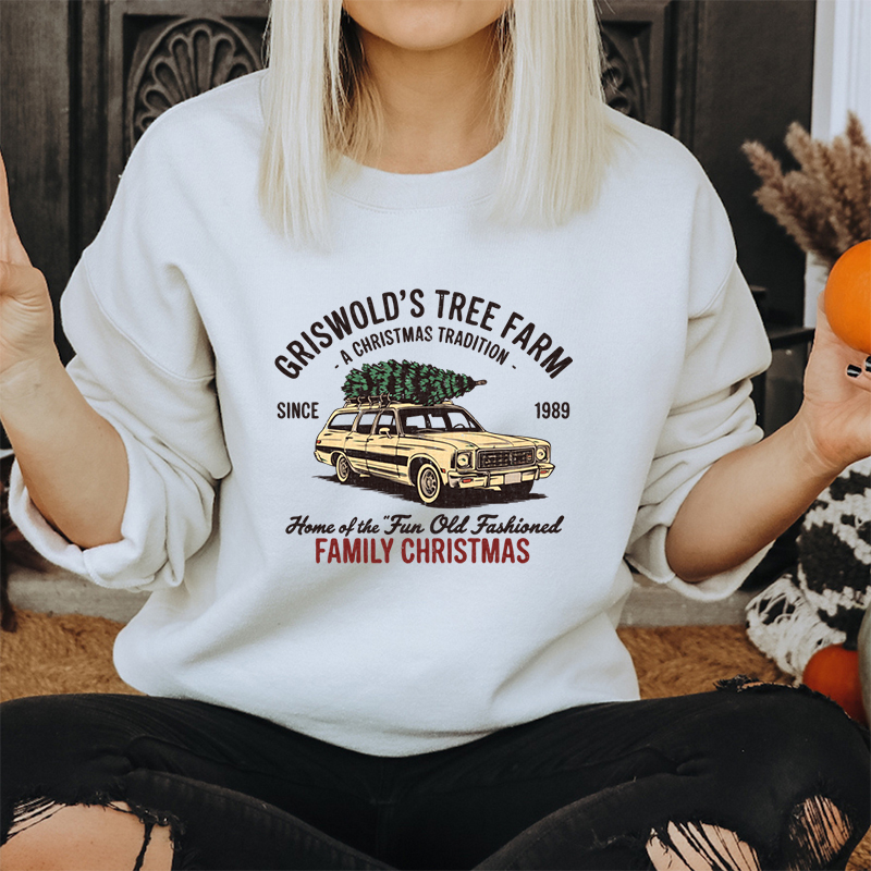 Family Christmas Tree Farm Gra - Family Tree Print recensie en prijs