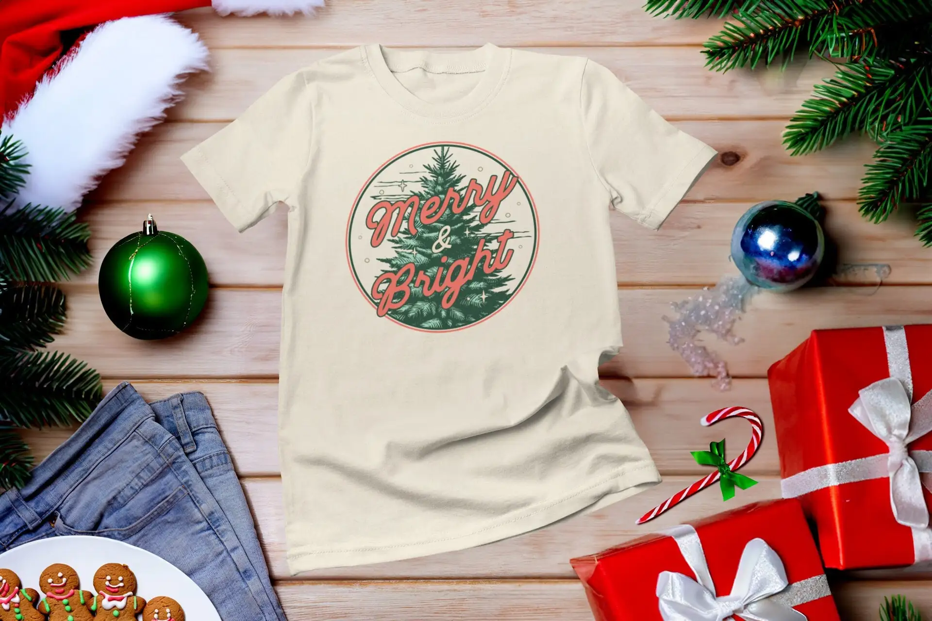 Merry and BrighT T Shirt Trees - Family Tree Print recensie en prijs