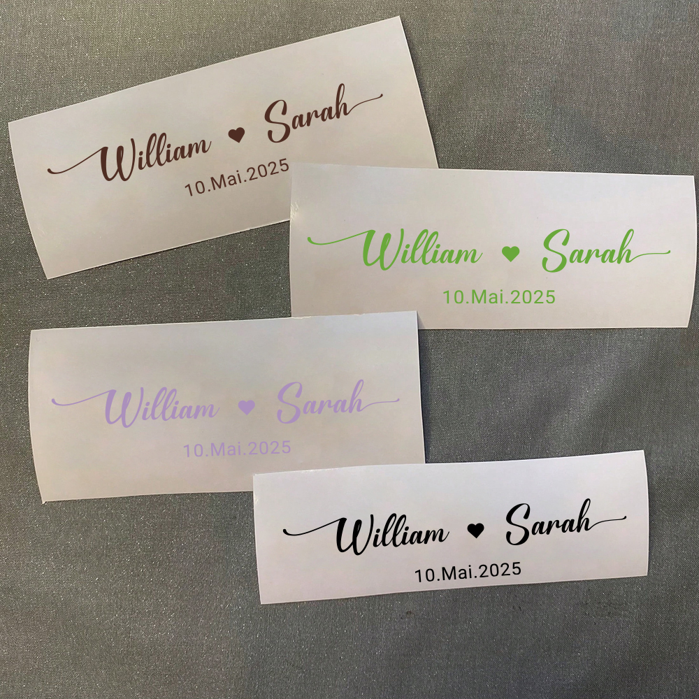 Custom Name Decals for Wedding - Personalized Name Box recensie en prijs