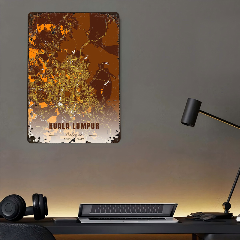 Kuala Lumpur Map Art Printed P - Custom Map Poster recensie en prijs