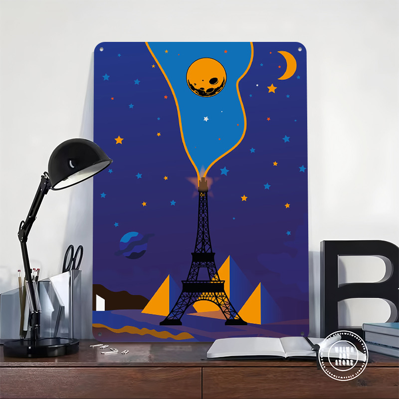 Eiffel Tower Night Sky Poster  - Custom Night Sky recensie en prijs