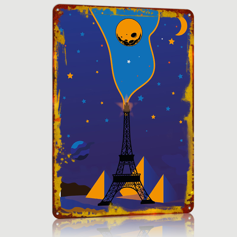 Eiffel Tower Night Sky Poster  - Custom Night Sky recensie en prijs
