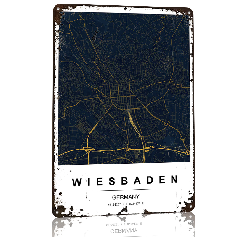 Wiesbaden City Map Printed Pos - Custom Map Poster recensie en prijs