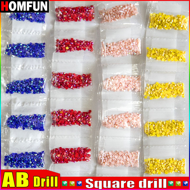 HOMFUN AB Square Drill DIY Dia - Photo Mosaic Print recensie en prijs