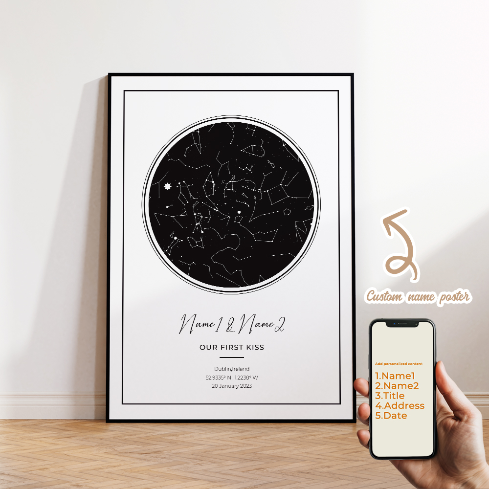 Modern Custom Personalized Nig - Custom Map Poster recensie en prijs
