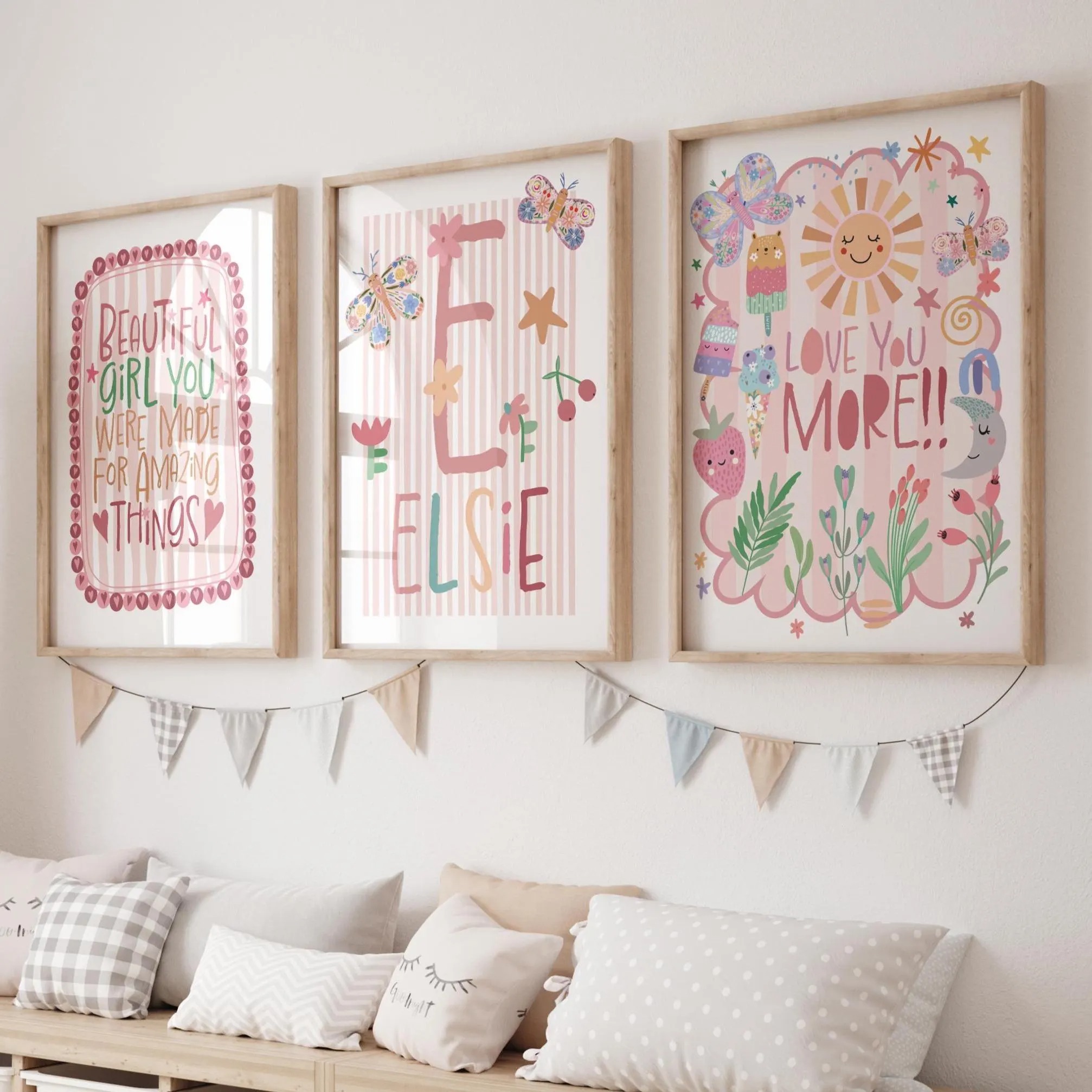 3pcs/set Bohemian Pink Flower  - Personalized Name Box recensie en prijs