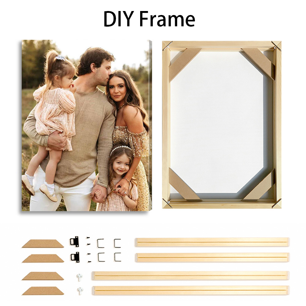1 customized photo canvas, opt - Engraved Wood Frame recensie en prijs